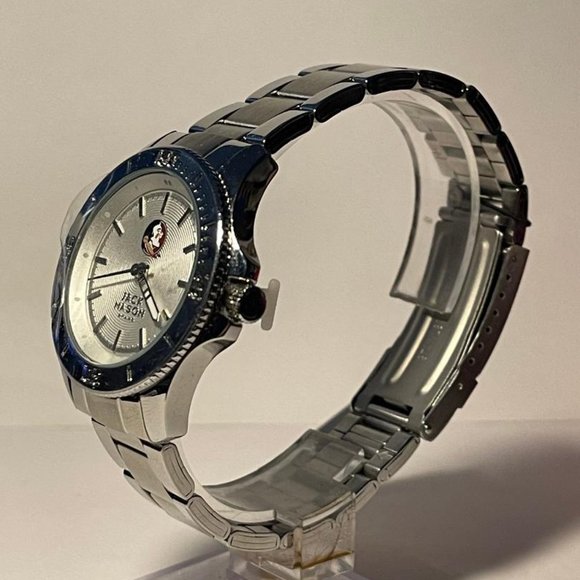 Florida State Seminoles OFFICIAL NCAA Stainless-Steel Watch by Jack Mason NEW - Picture 3 of 10